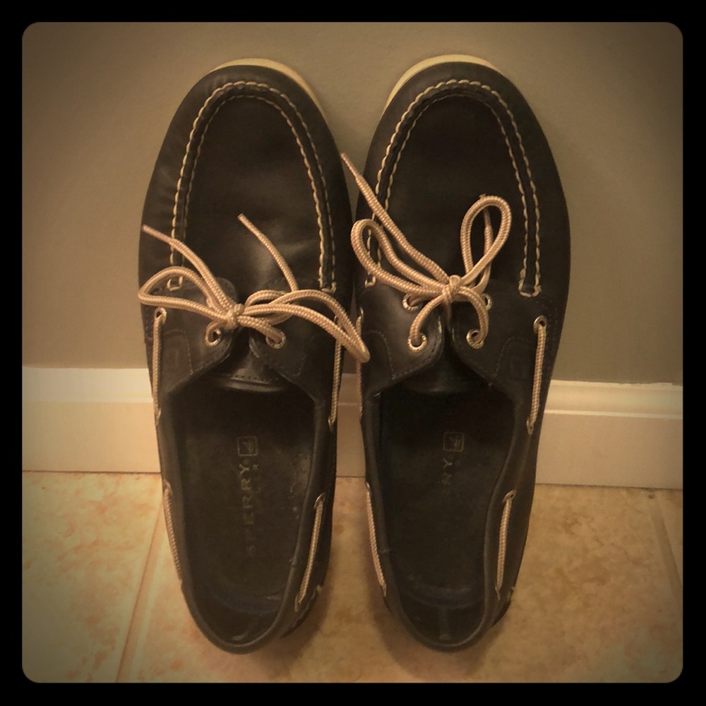 Navy Sperry Boat Shoes